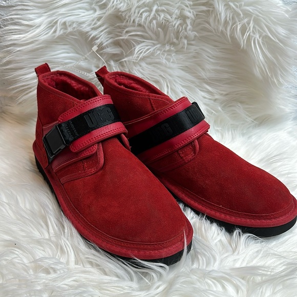 ?NWOT Men’s UGG Neumel Snapback Red Suede Leather, 11 main image 11